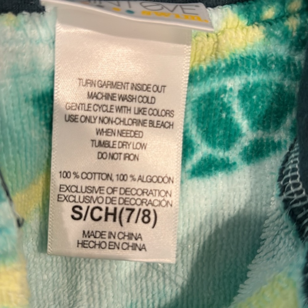 Saint Eve Swim Small 7/8 Green Sea Turtle Print Bathrobe Robe Swim Cover Up - Picture 4 of 5